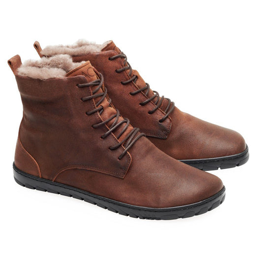 QUINTIC Winter Velours Brown Waterproof - ZAQQ Barfußschuhe