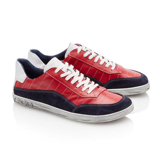 QAMPION Navy Red - ZAQQ Barfußschuhe